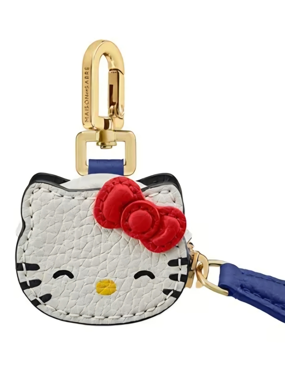 Maison de Sabre-Hello Kitty White & Red Leather Charm Keychain